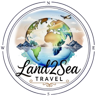 Land2Sea Travel compass logo